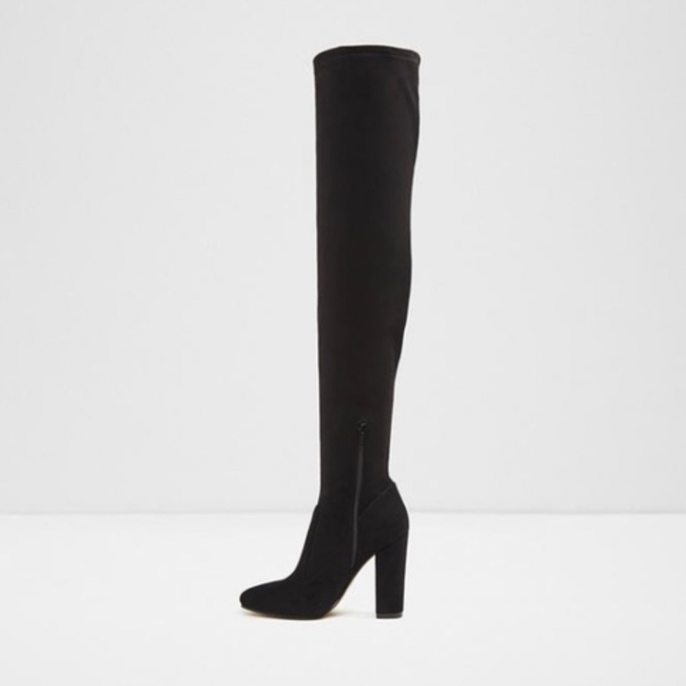Aldo Thigh-high Black Boots, Sz 8.5